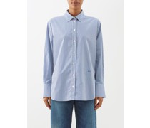 Chemise en popeline rayée The Oversized