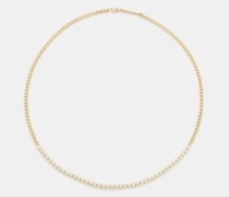 Diamond & 14kt Gold Tennis Necklace