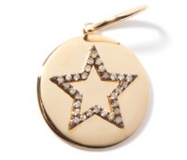 Star Diamond & 18kt Gold Charm