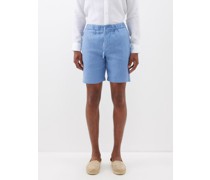 Felipe Drawstring-waist Linen-blend Shorts