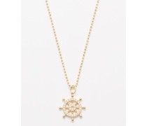 Helm Diamond & 14kt Gold Necklace