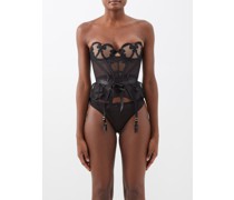 Dinkka Embroidered Lace Corset