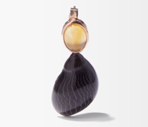 Citrine & 18kt Rose-gold Single Earring