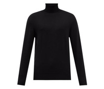 Fitted Merino-wool Roll-neck Sweater
