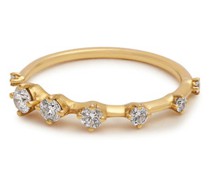 Bague or 18 carats et diamants Sequence small