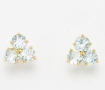 Aquamarine & 18kt Gold Earrings