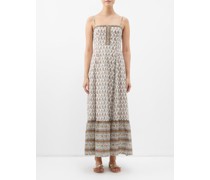 Beso Printed Organic-cotton Voile Dress