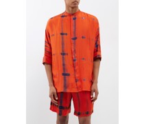Marius Shibori-dyed Silk Shirt