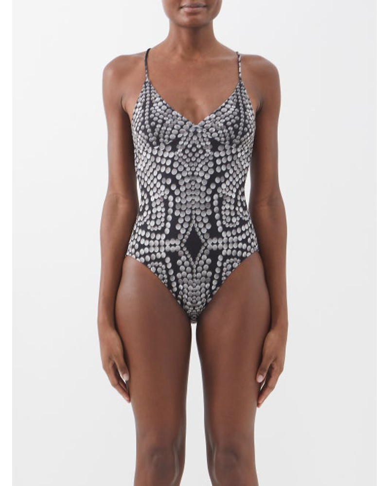 Norma Kamali Damen Disc-print Swimsuit