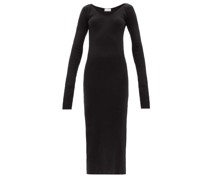 Responsible Cashmere Wide V-neck Knitted Dress