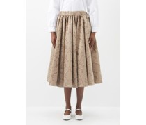 Alice Upcycled Jacquard Midi Skirt