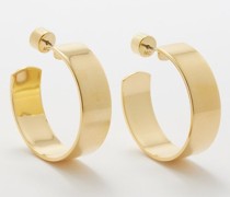 Iris 14kt Gold-plated Hoop Earrings