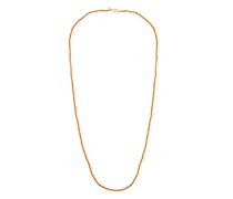Amber & 18kt Gold Beaded Necklace