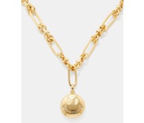Smiling 14kt Gold-plated Necklace