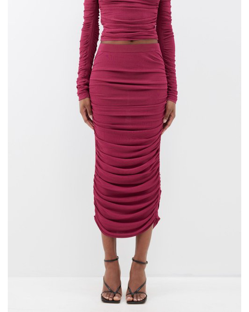 Altuzarra Damen Chukwu Ruched Jersey Skirt