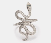 Bague en or, saphir et diamants Slither Snake
