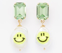 Be Happy Pearl 14kt Gold-plated Earrings