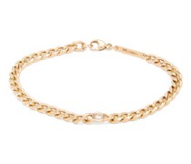 Floating Diamond & 14kt Gold Bracelet