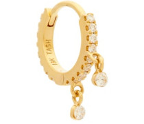 Diamond Eternity 18kt Gold Single Hoop Earring