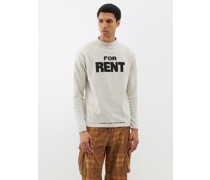 For Rent-print Knitted Sweater