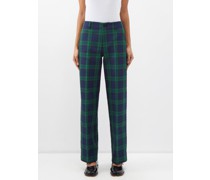 Nathan Tartan Recycled-polyester Trousers