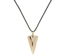 Diamond & 18kt Gold Woven-cord Arrow Necklace