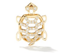 Tortoise Diamond & 9kt Gold Single Earring