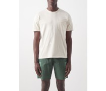 Patch-pocket Organic-cotton Blend Jersey T-shirt