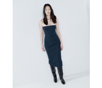 Knitted Rib Bandeau Dress