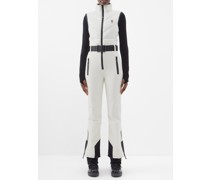 Sleeveless Down-panelled Softshell Ski Suit
