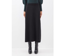 Sasha Wool-blend Midi Skirt