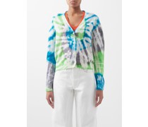 Cardigan en cachemire tie-dye Spiral Tranquility