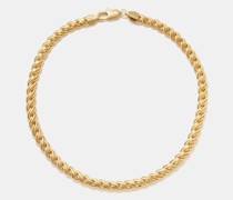 Madison Braided-chain 14kt Gold-plated Necklace