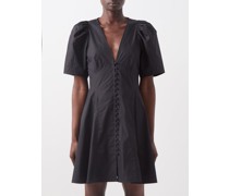 Rosanna Puff-sleeve Cotton-poplin Mini Dress