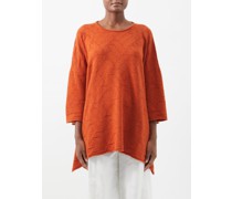 Geometric-jacquard Cashmere Sweater