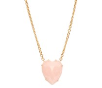 Love Large Pink-opal & 18kt Gold Necklace