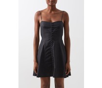 Eileen Buttoned Cotton-poplin Dress