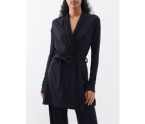 Natalie Ribbed Pima Cotton-blend Robe