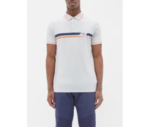 Stripe-print Jersey Polo Shirt