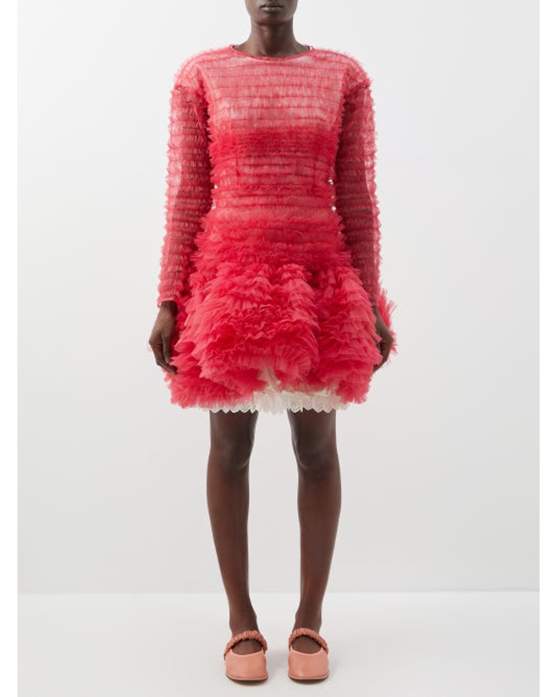 Molly Goddard Damen Bianca Bubble-hem Ruffled-tulle Dress