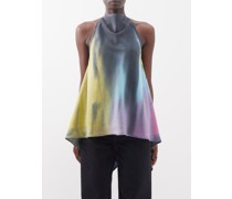 Tie-dyed Tencel Halterneck Top