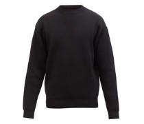 Crew-neck Ribbed-wool Sweater