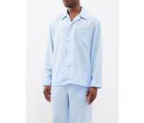 Patch-pocket Lyocell Pyjama Top