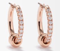 Ara Diamond & 18kt Rose-gold Earrings
