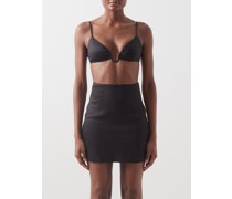 Parras Linen-blend Twill Bralette