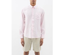 Caroubis Garment-dyed Linen Shirt