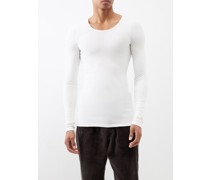 Mark Ribbed-jersey Long-sleeved T-shirt