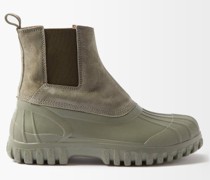Balbi Suede And Rubber Chelsea Boots