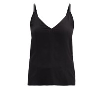 V-neck Silk Crepe De Chine Cami Top