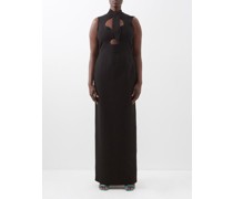 Kamaria Cutout Crepe Gown